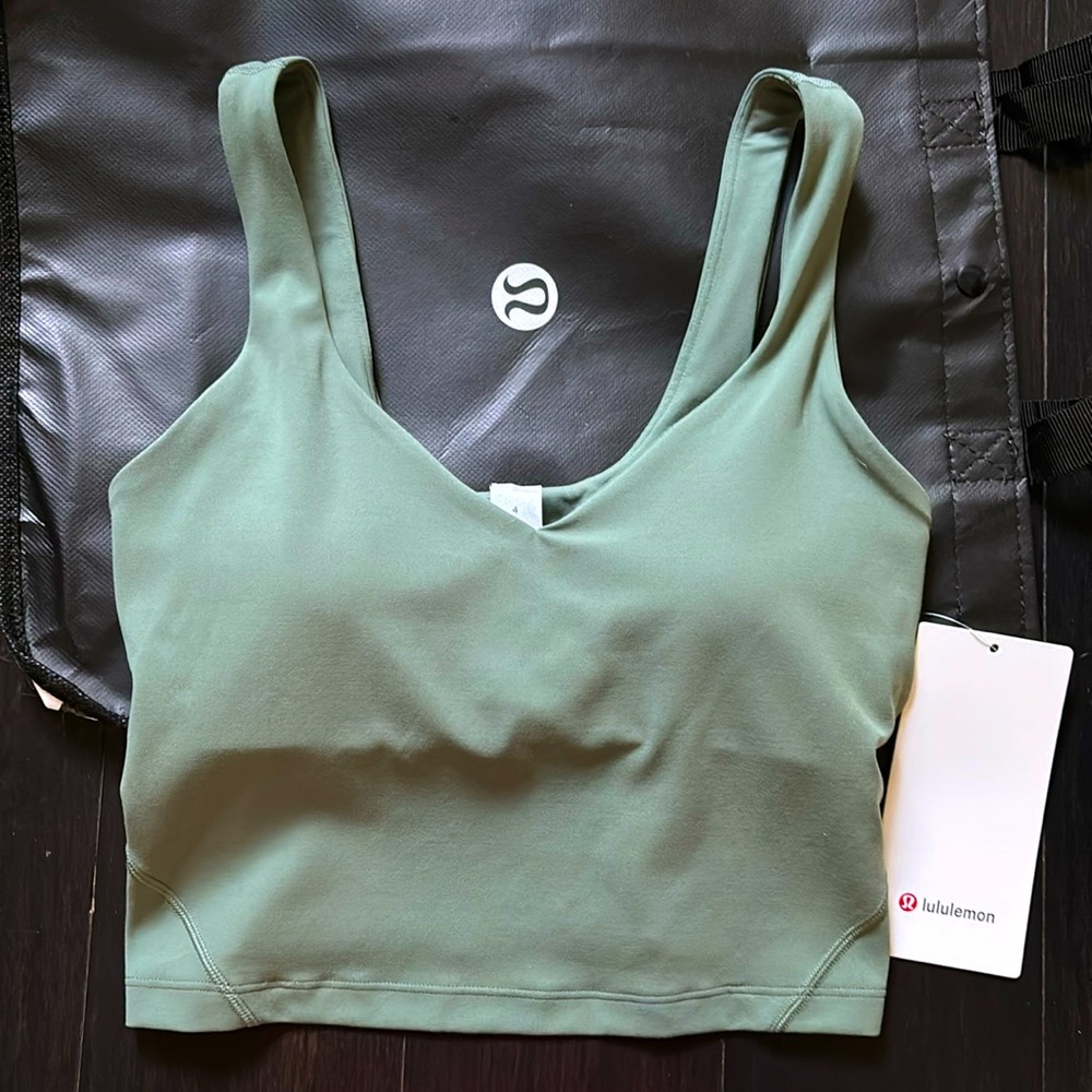 LULULEMON ALIGN TANK IN GRAY EUCALYPTUS (GREU) SZ 6,8 NWT